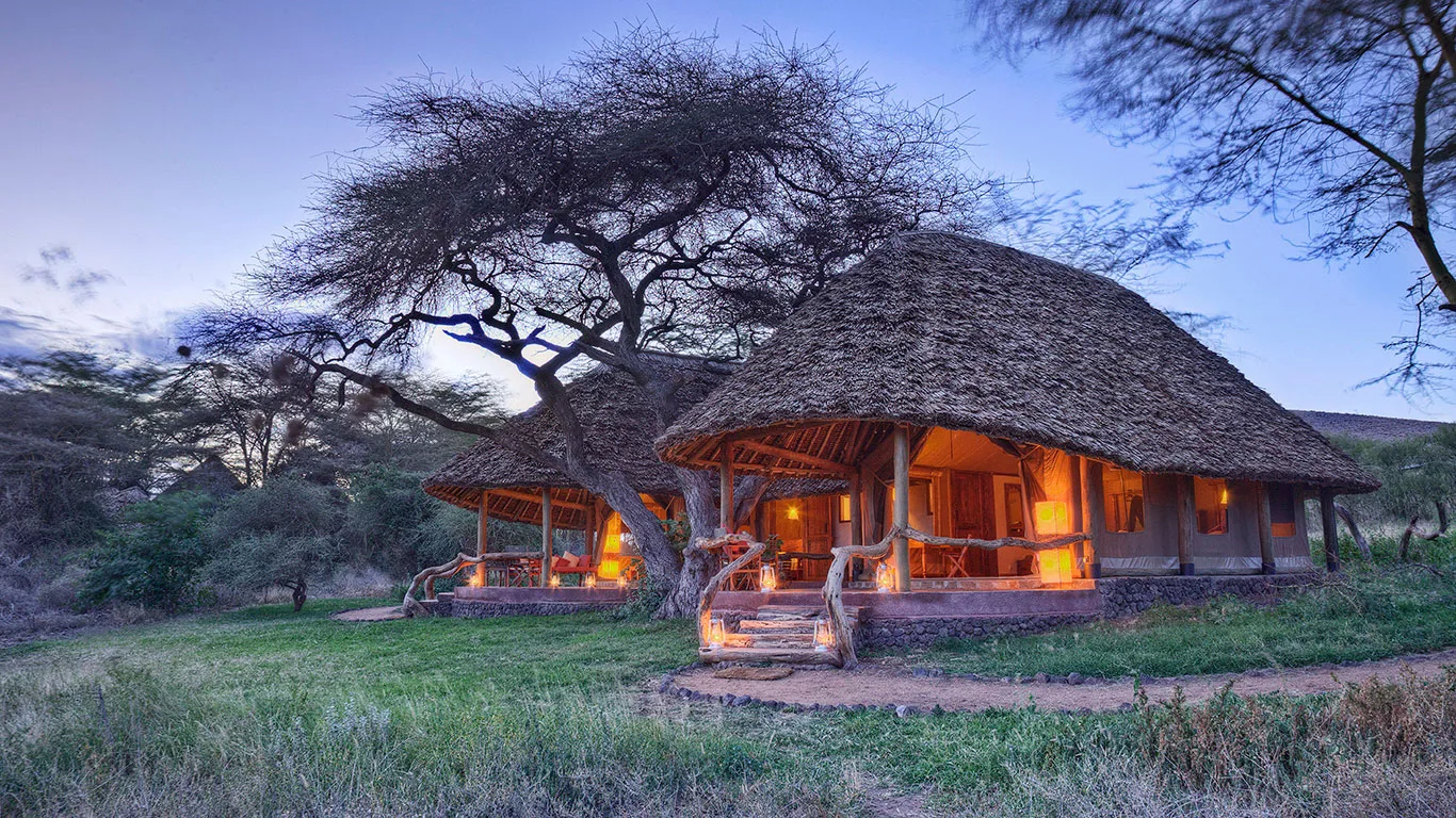 Family tent exterior