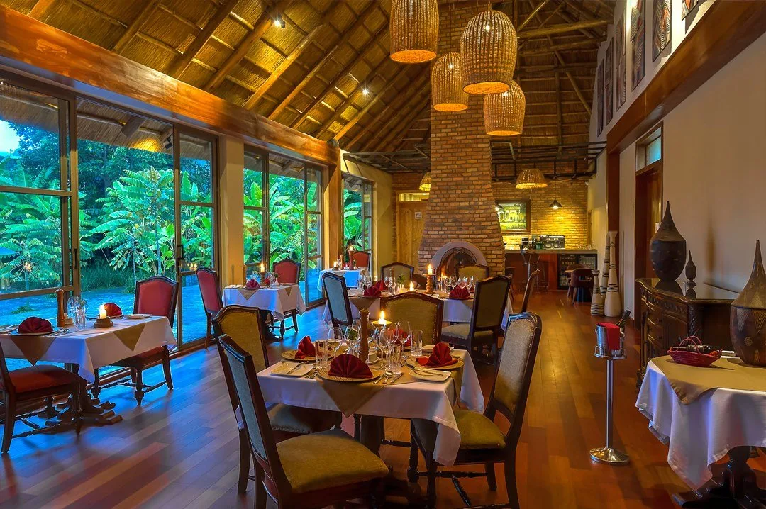 The Bishop's House restaurant, open daily from breakfast through a six-course dinner.