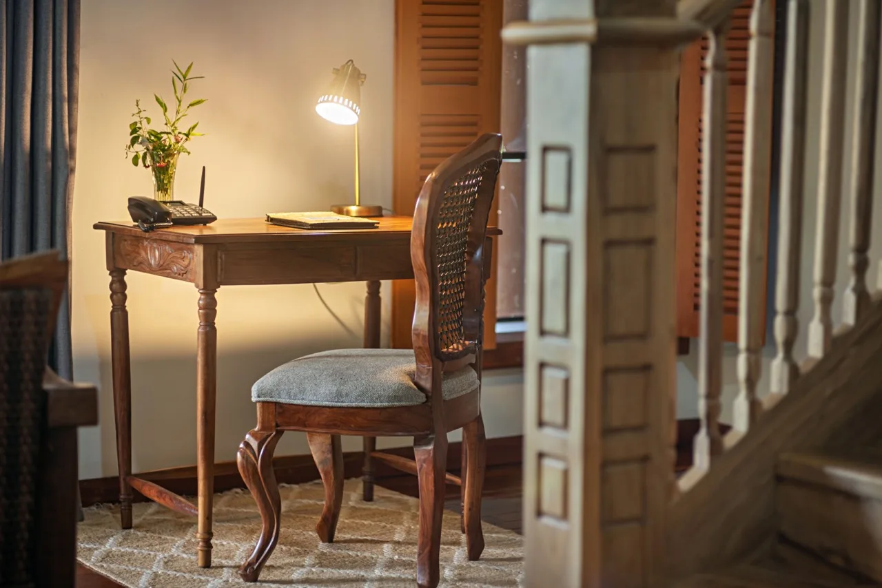 Mosquito-netted safari room