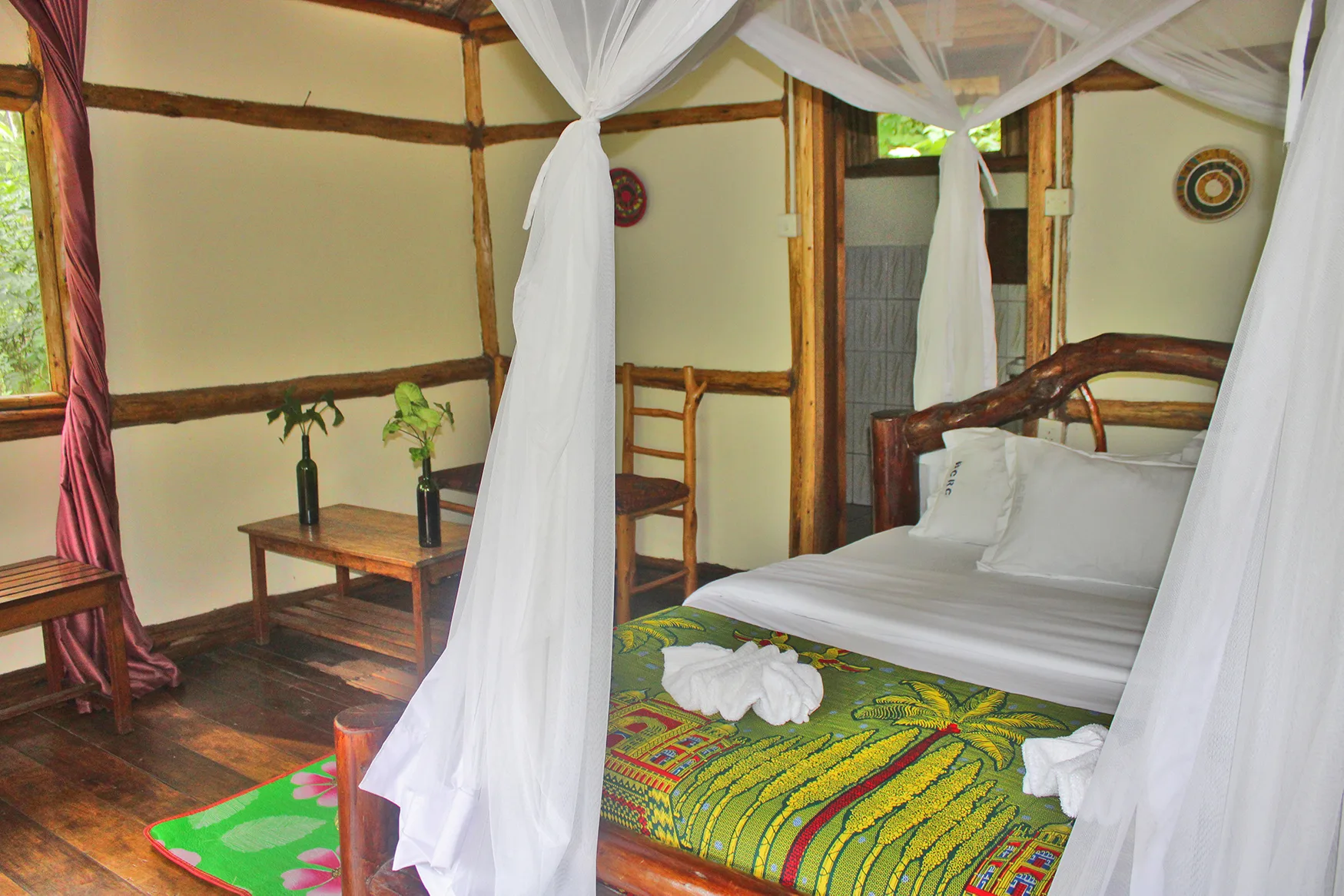 One of the camp's self-contained cottage rooms.