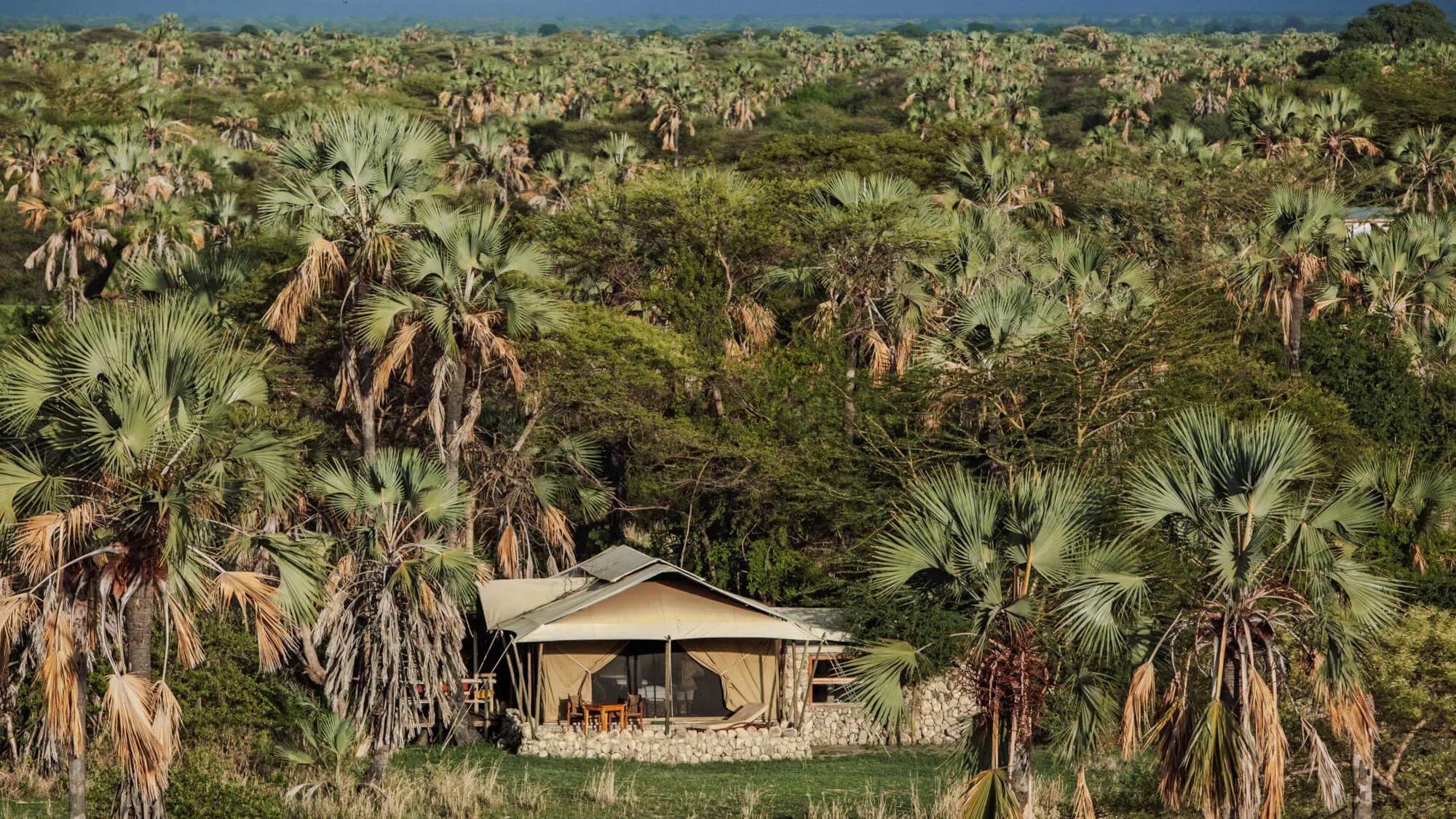 Secluded tented suite