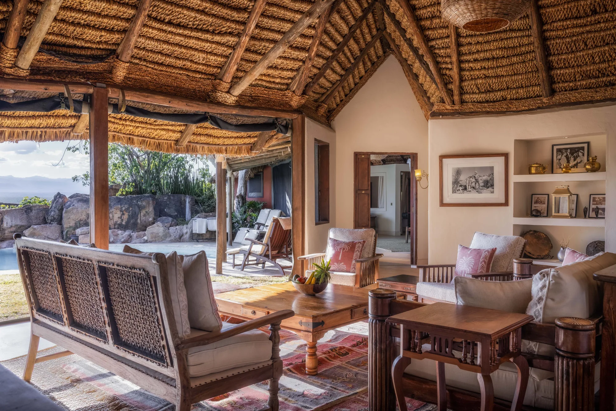 Refurbished private-house lounge
