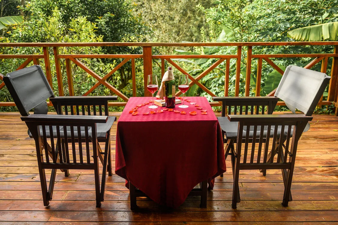 Forest-view balcony