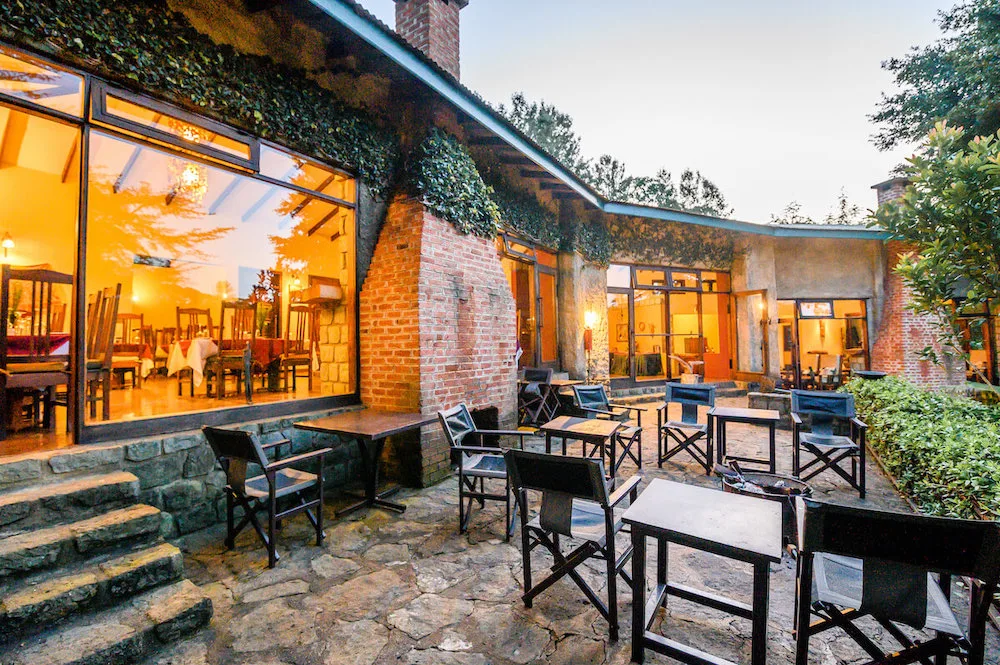 Restaurant terrace