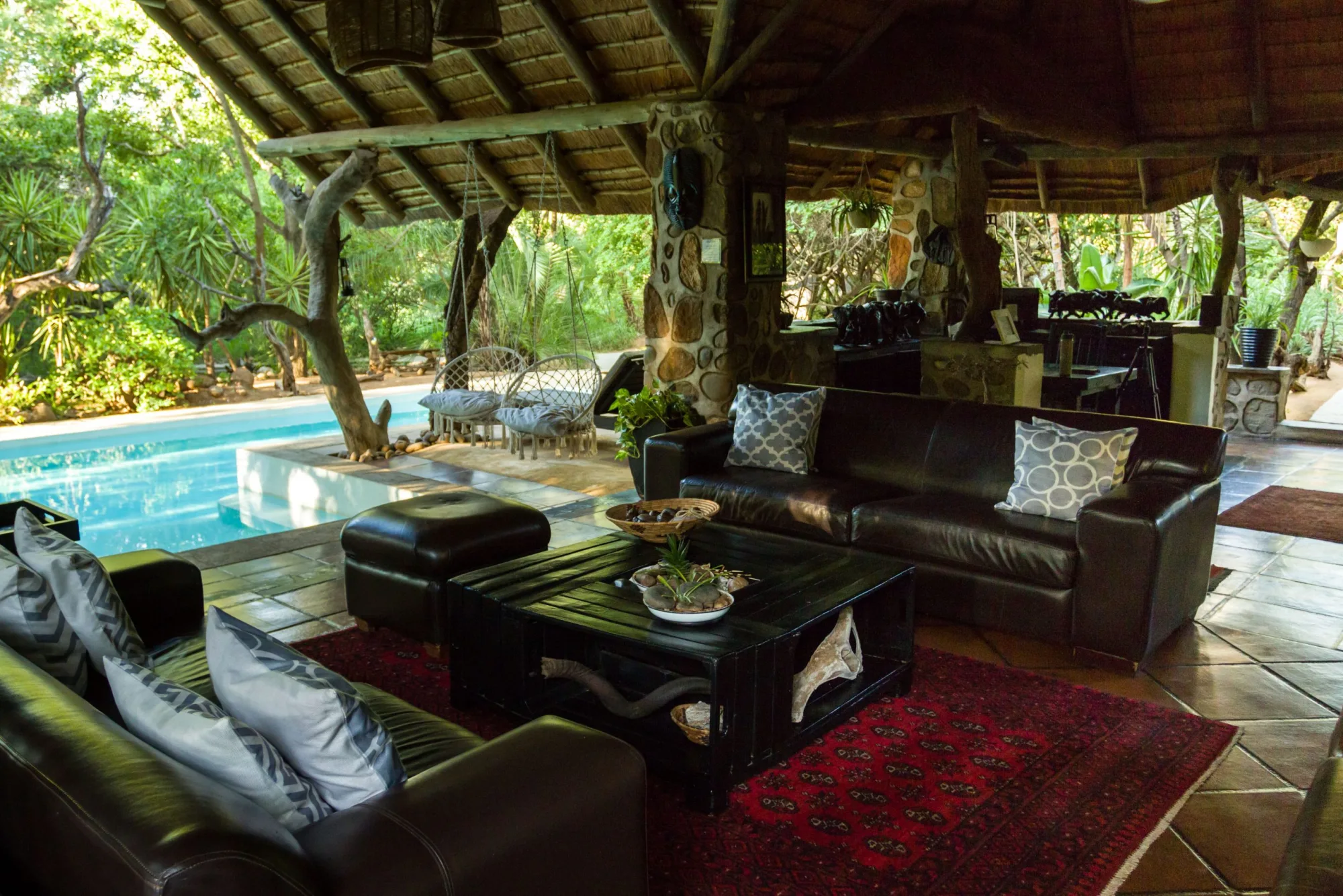 Riverine woodland pool lounge