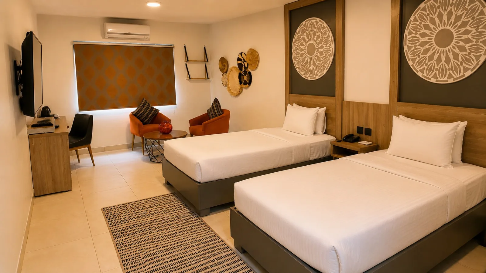 Standard twin accommodation