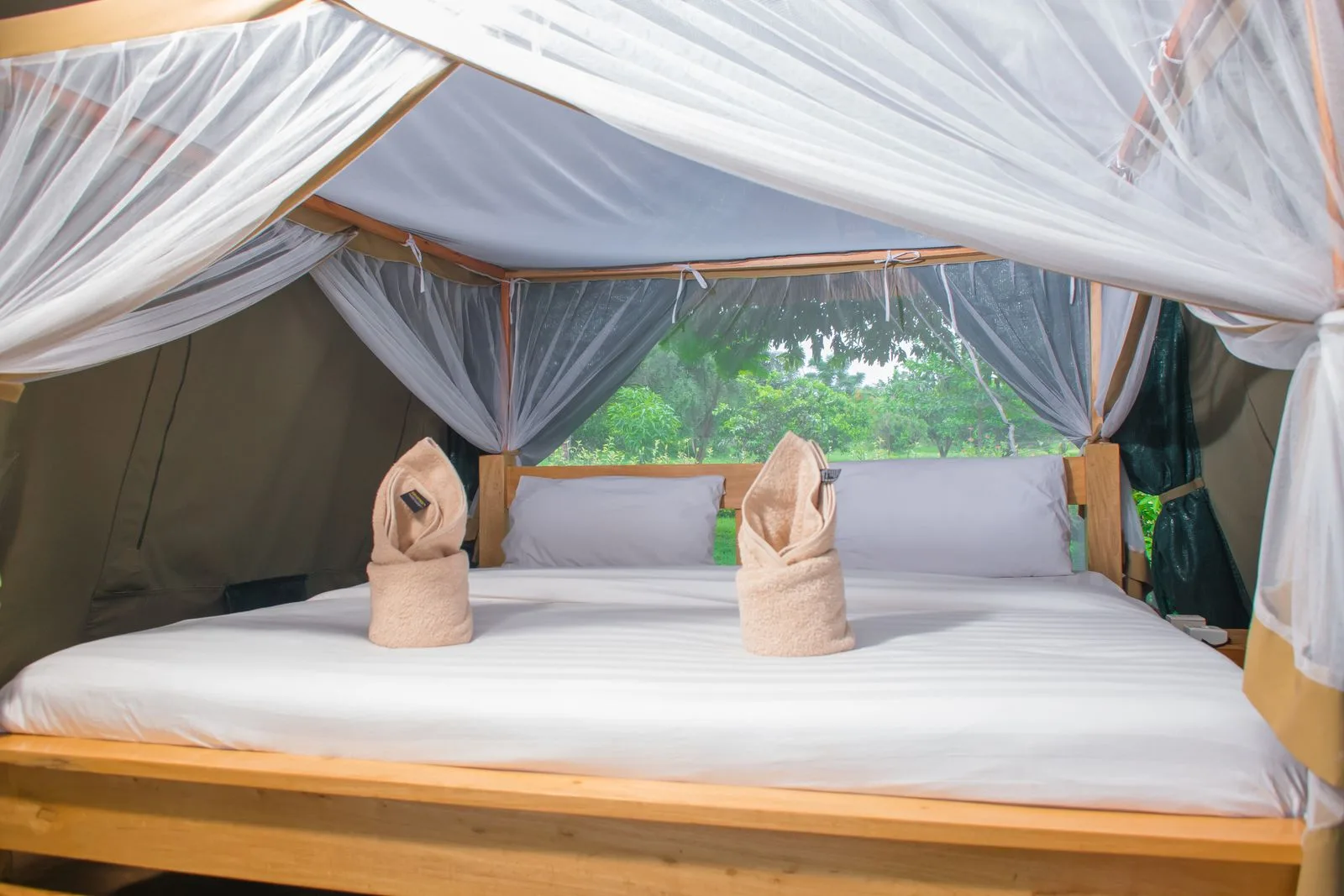 Safari tent interior