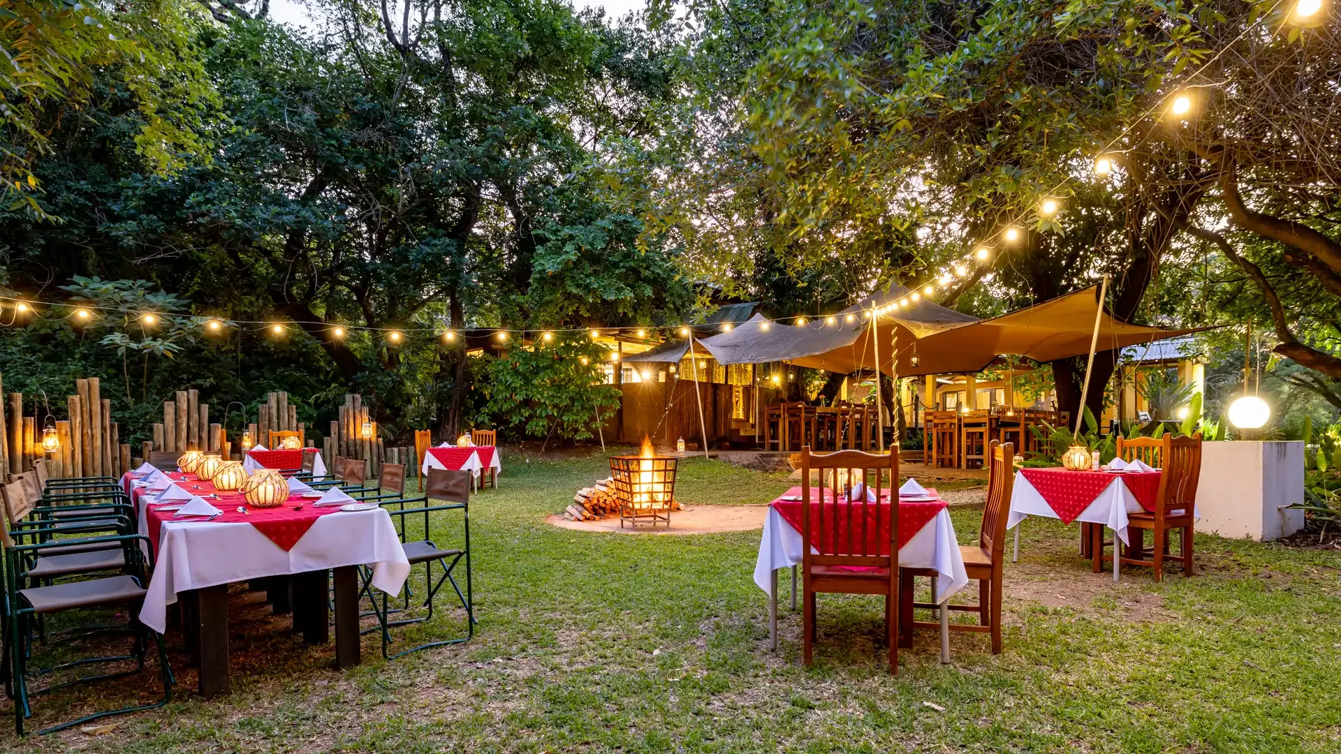 Garden boma dining