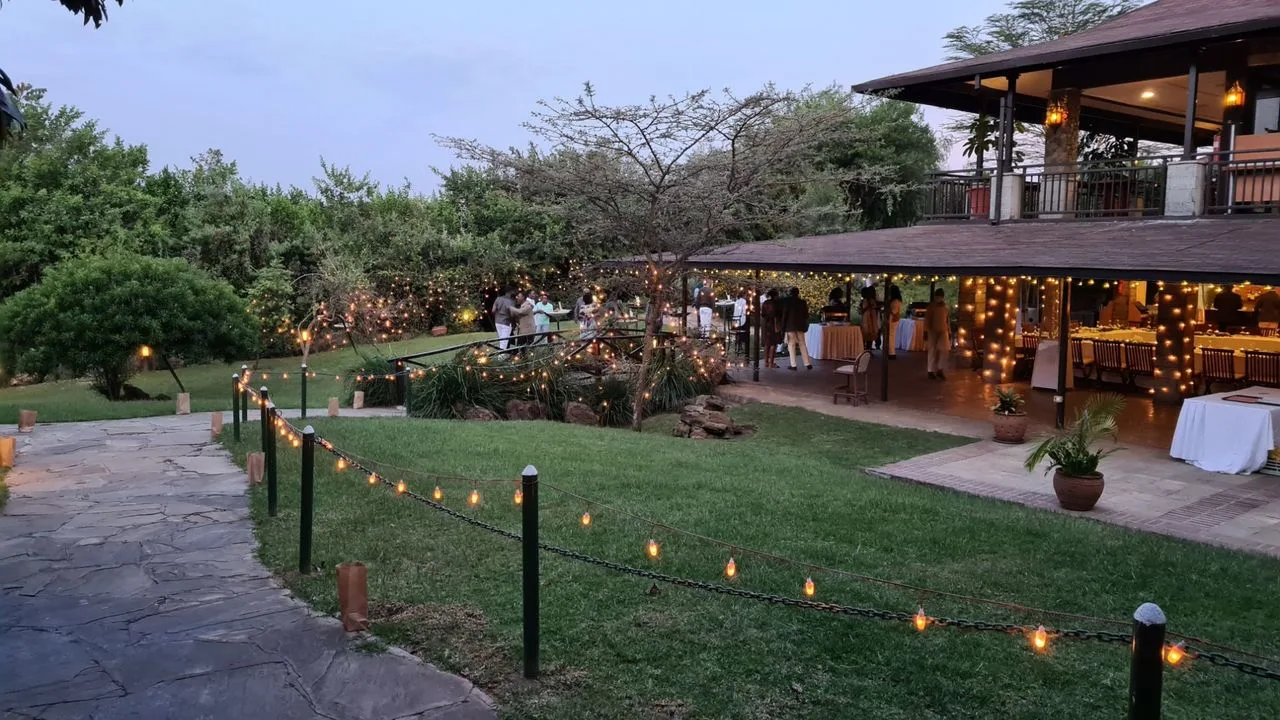 Outdoor evening dining
