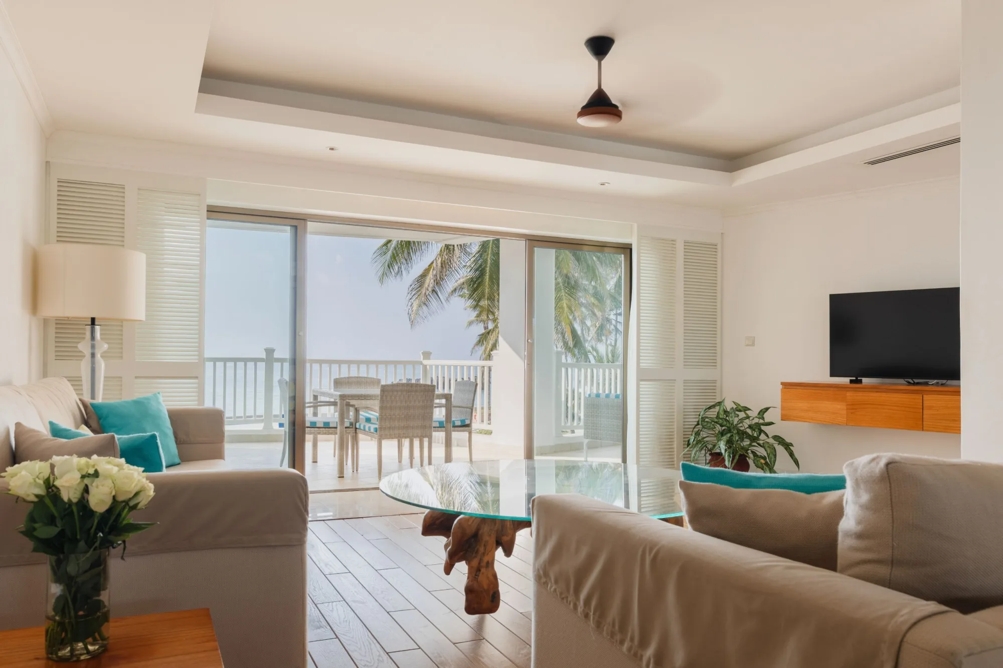Ocean-view suite lounge