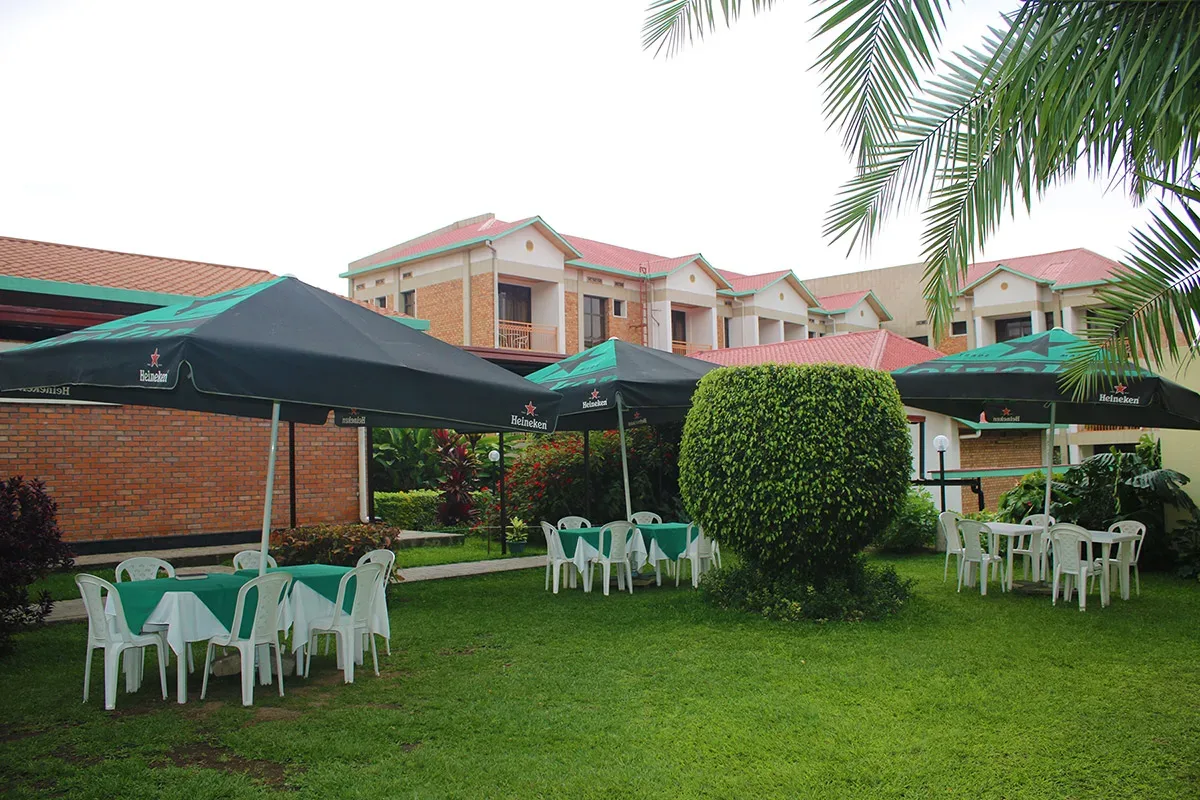 Landscaped garden seating