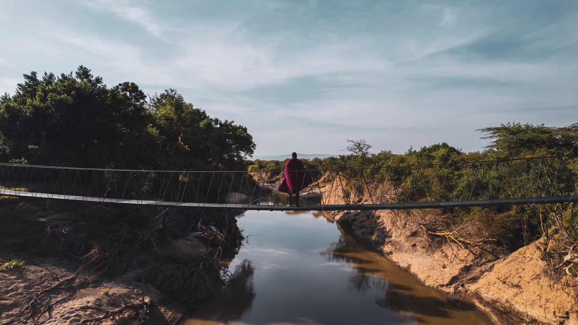 Talek River suspension bridge