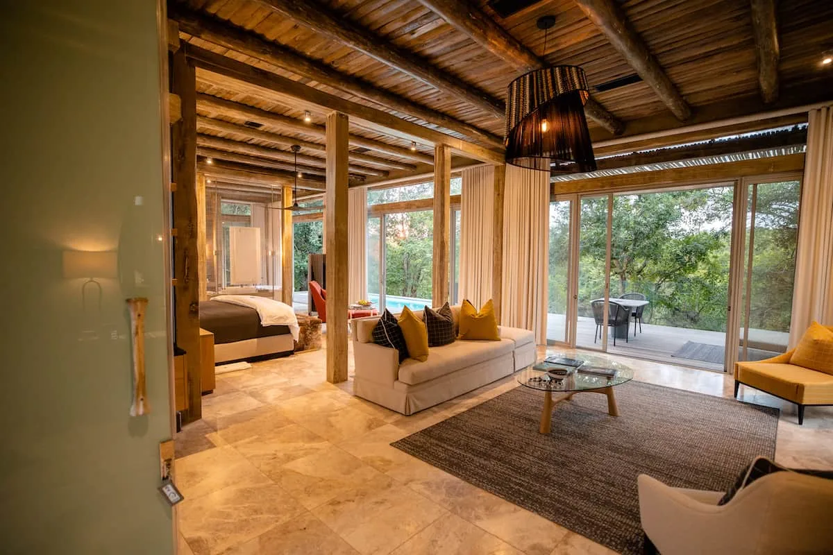 Glass-fronted luxury villa