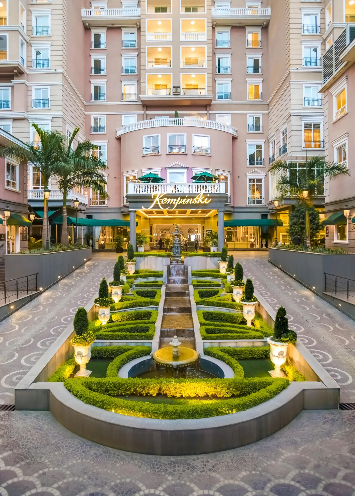 Entrance courtyard and gardens