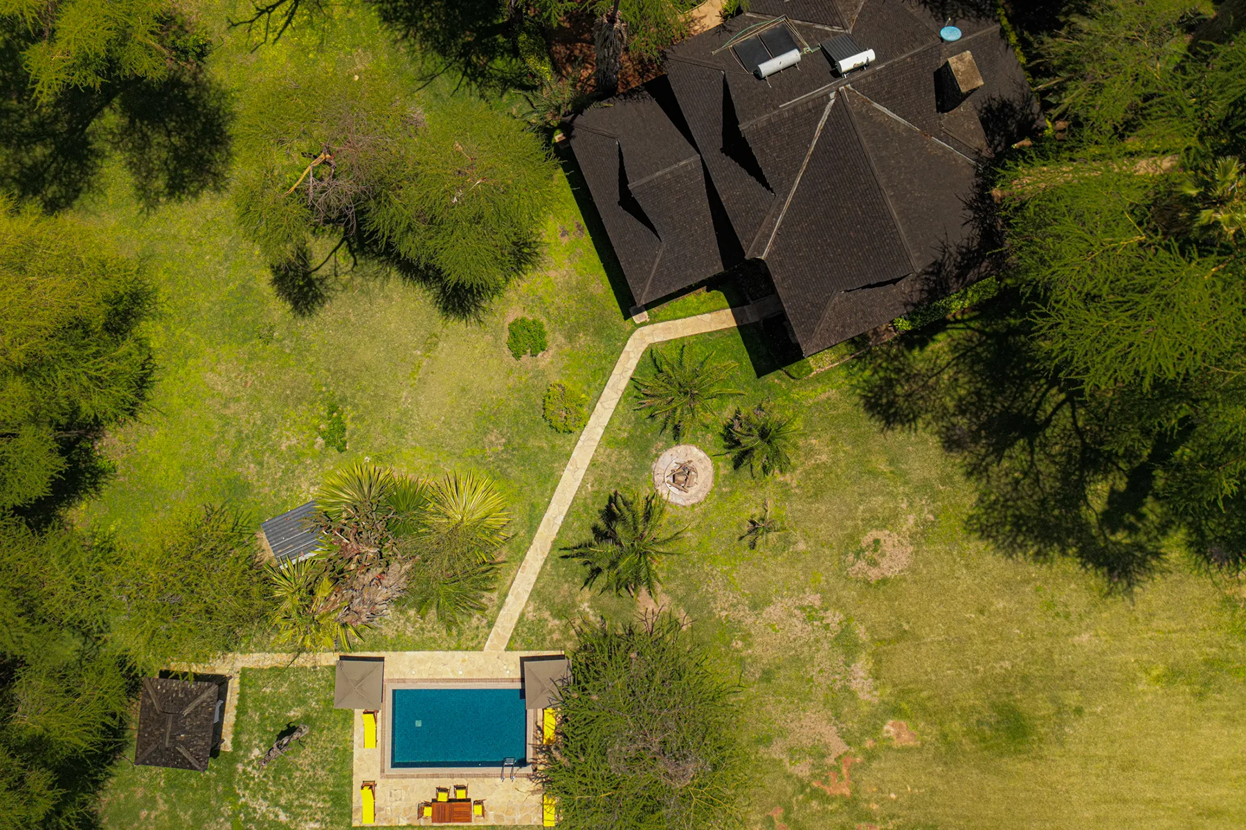 Private villa and gardens