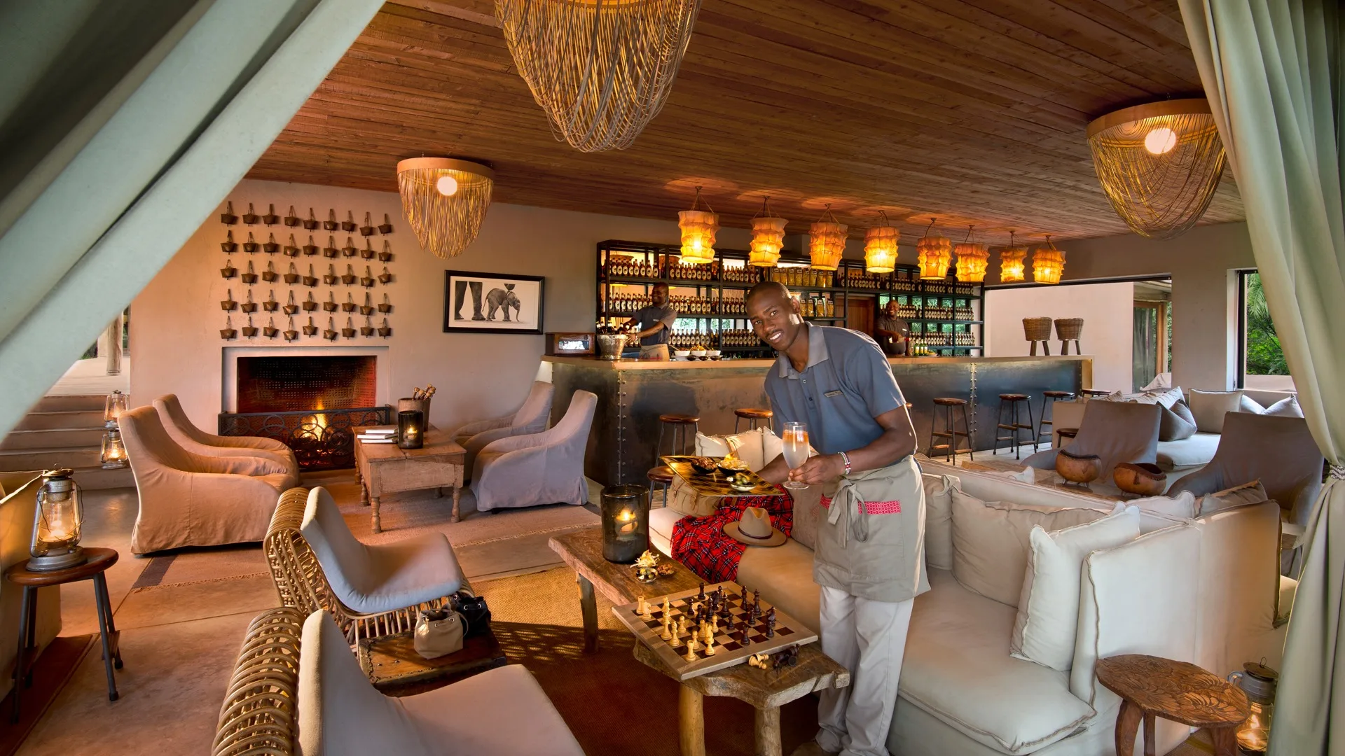 Camp lounge and bar