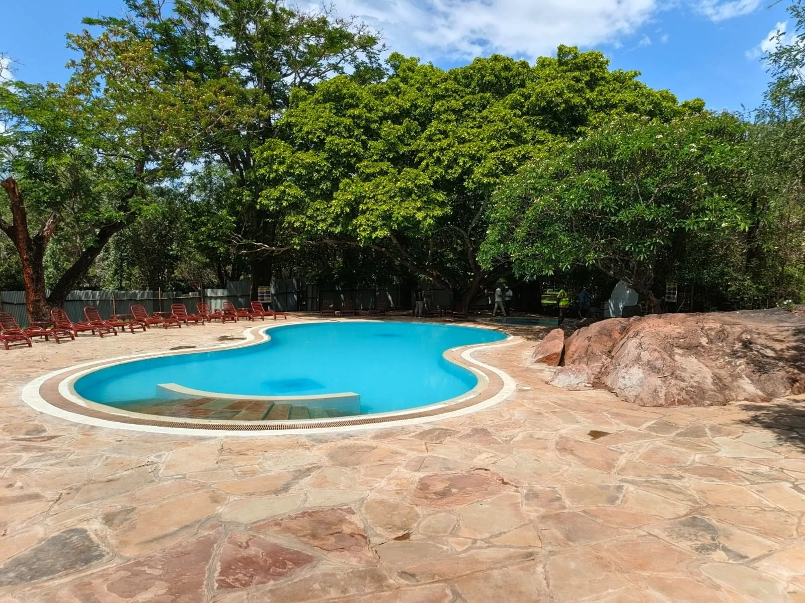 Refurbished outdoor pool