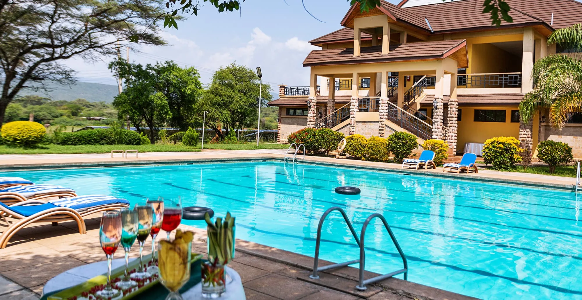 Outdoor resort pool