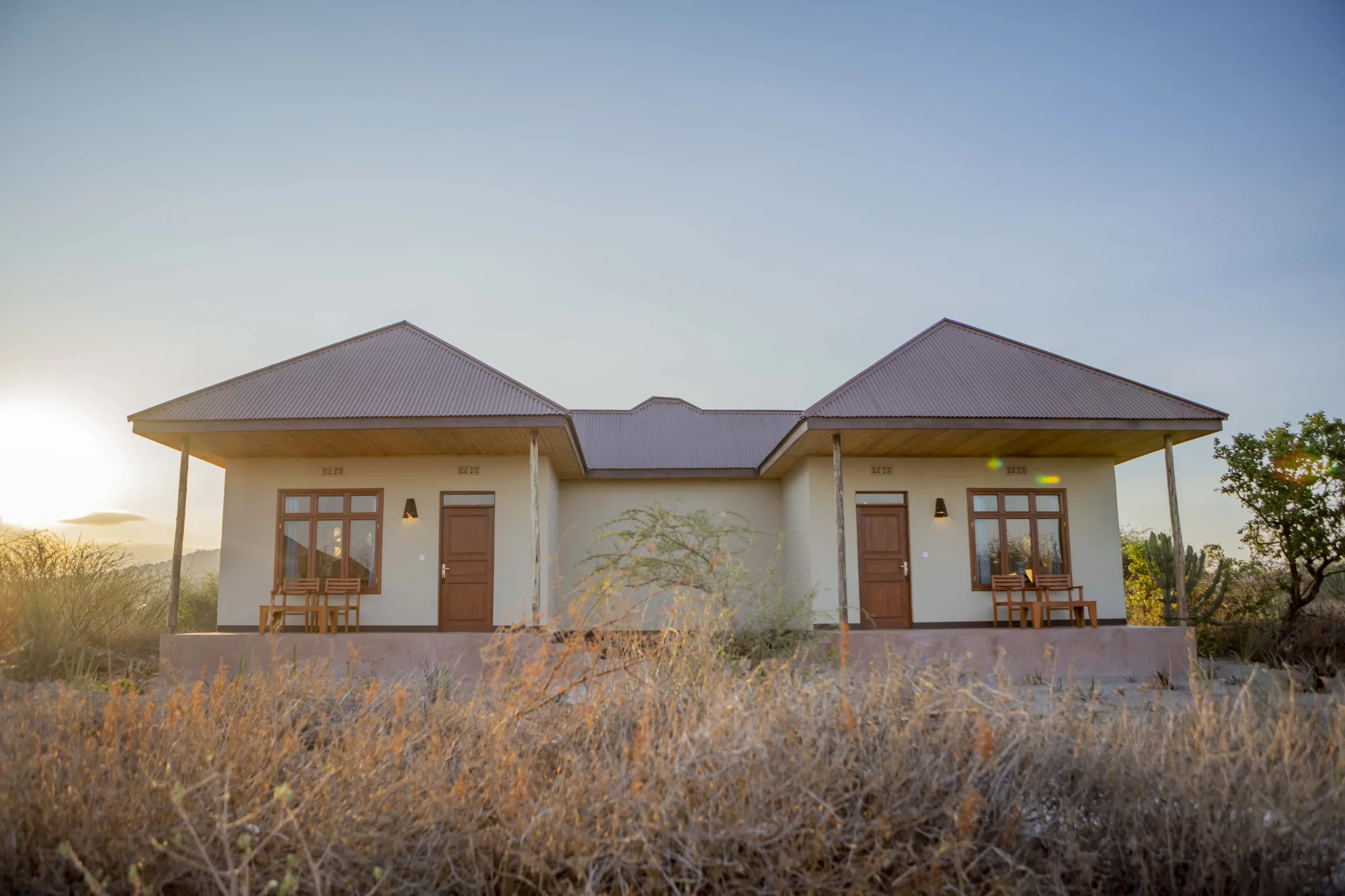 Lakeside guest cottages
