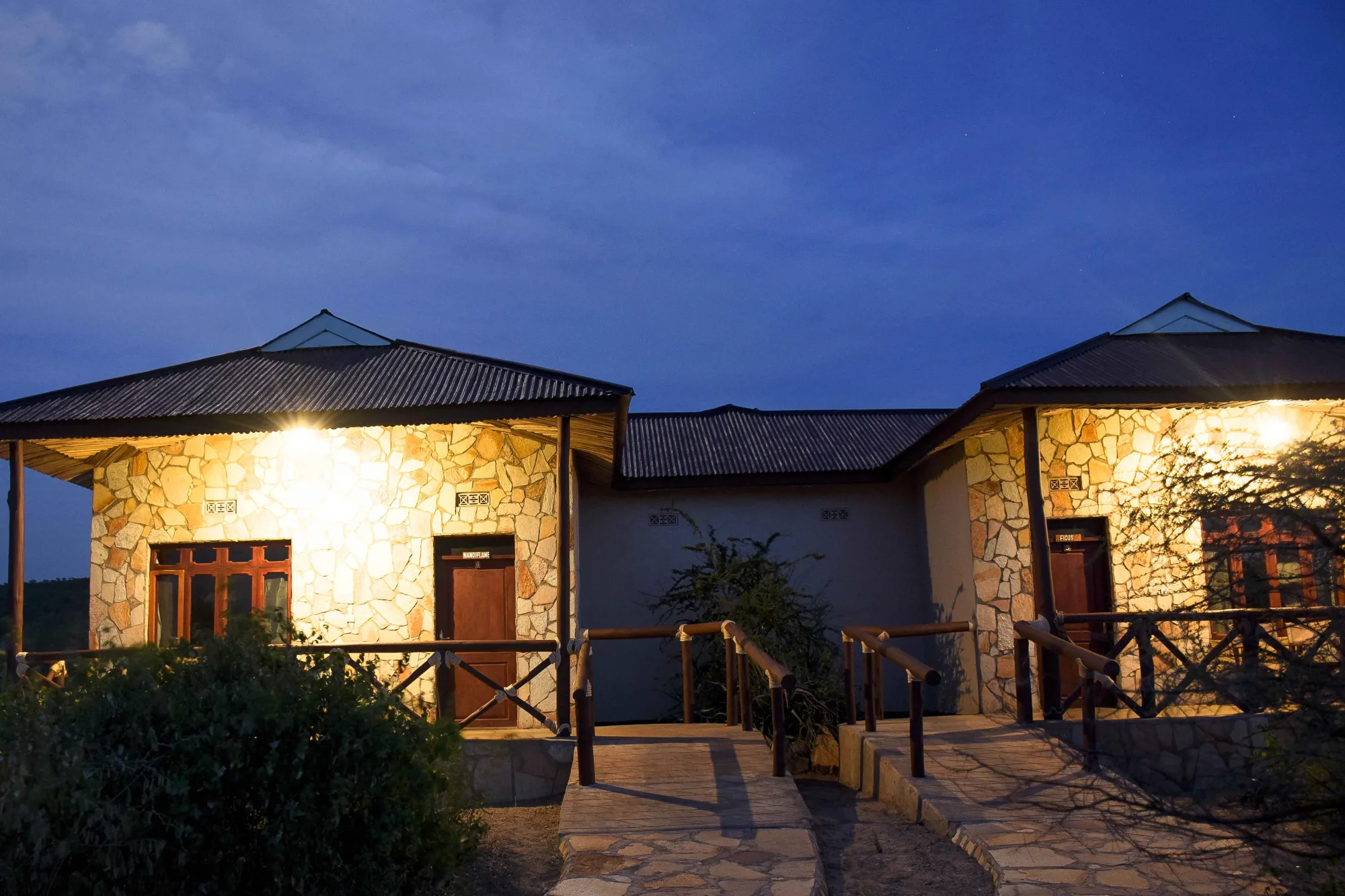 Illuminated cottages