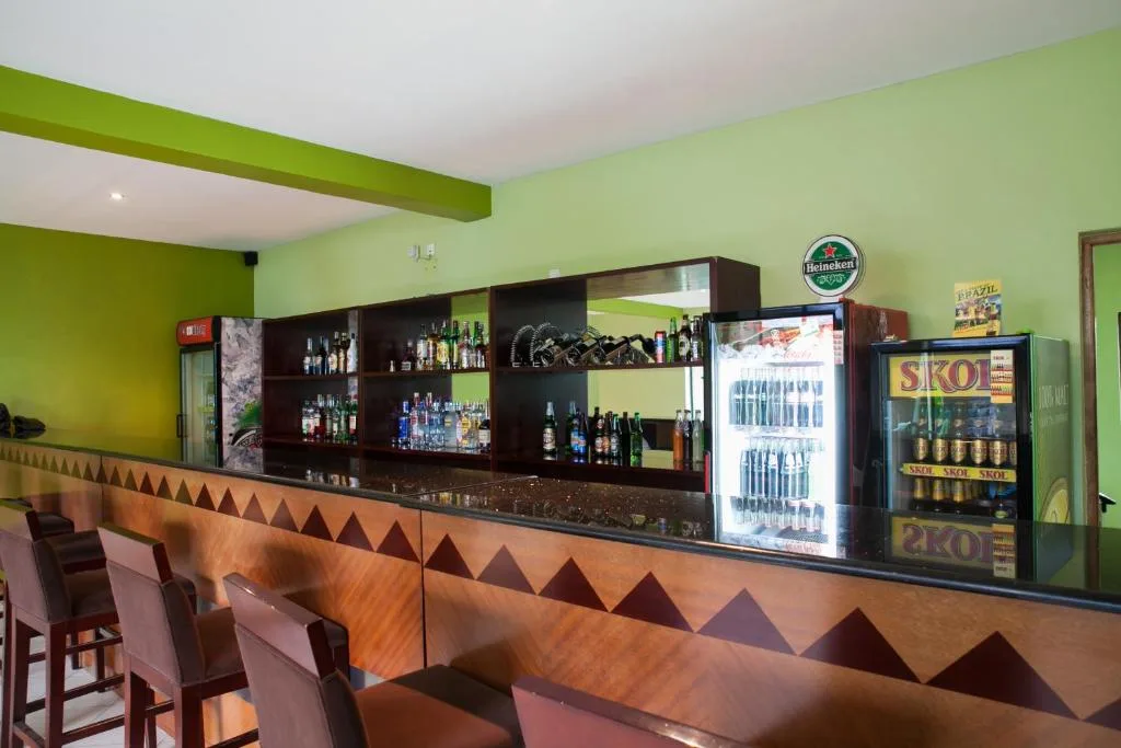 The hotel bar