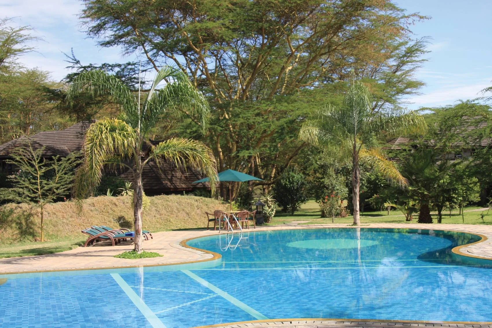 Garden swimming pool