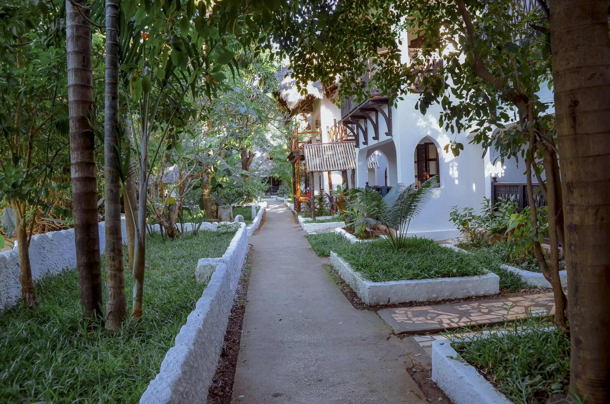 Tropical garden accommodation grounds