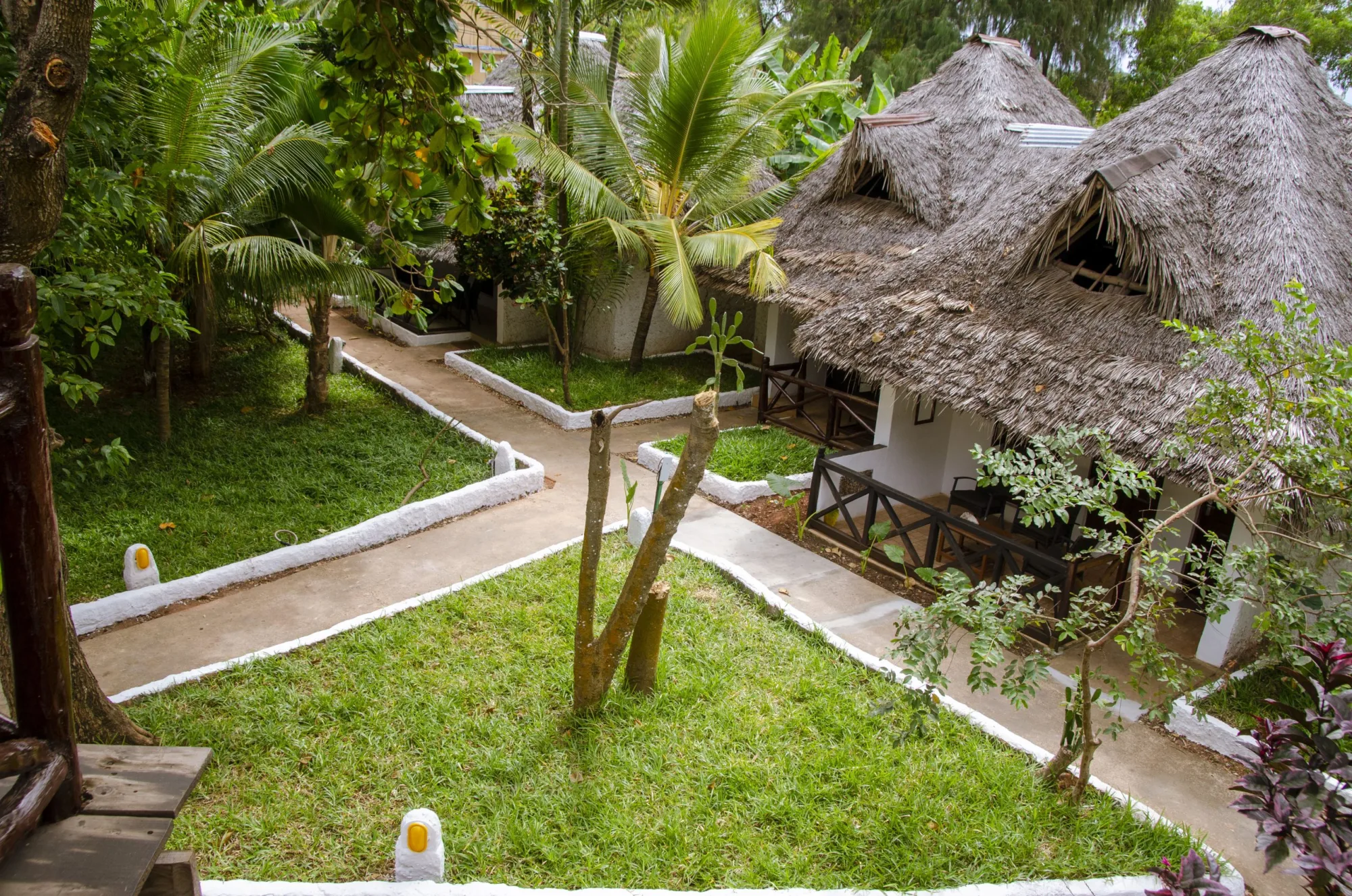Makuti-roofed garden rooms