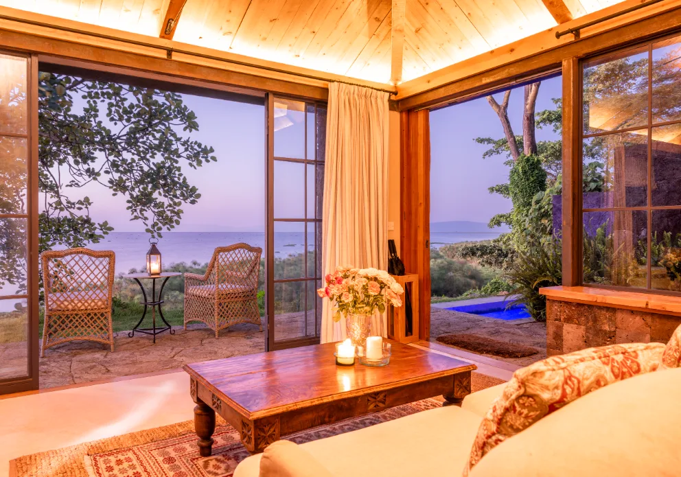 Luxury suite facing Lake Naivasha
