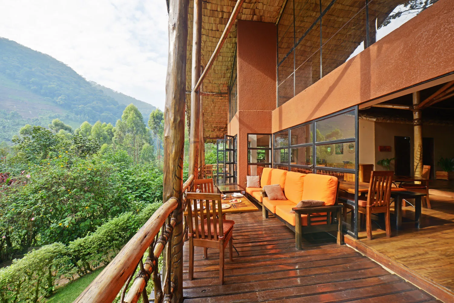 Terrace overlooking the Munyanga valley