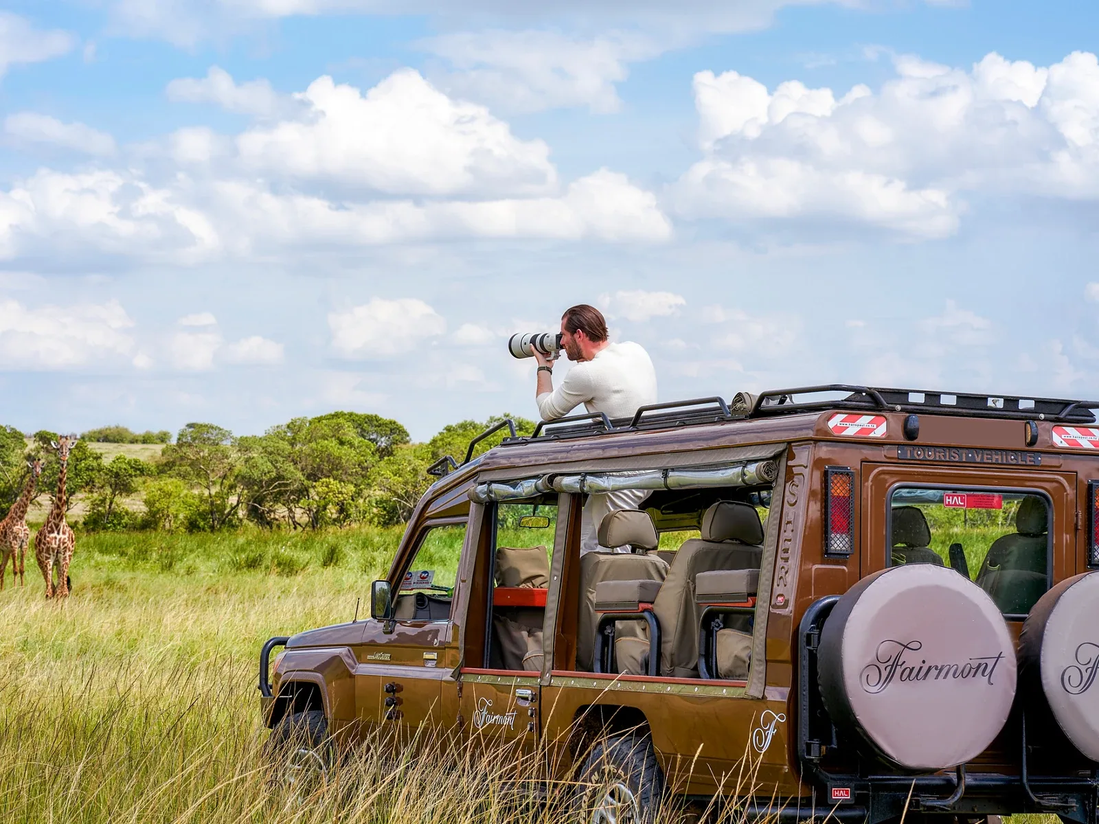 Giraffe game drive