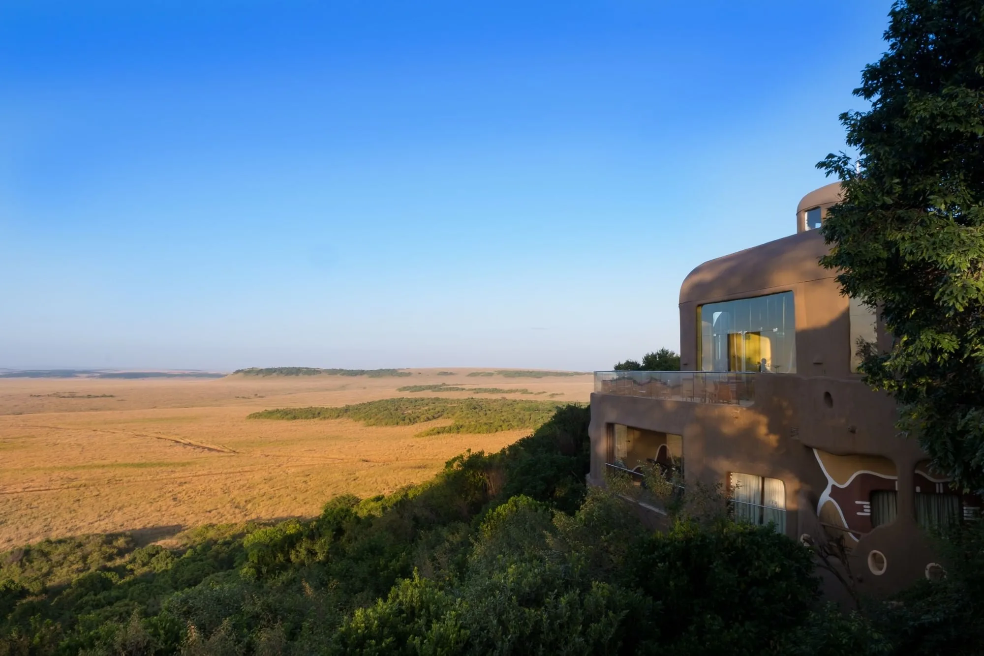 Hilltop savannah view