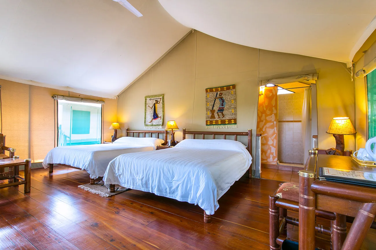 Twin guest room