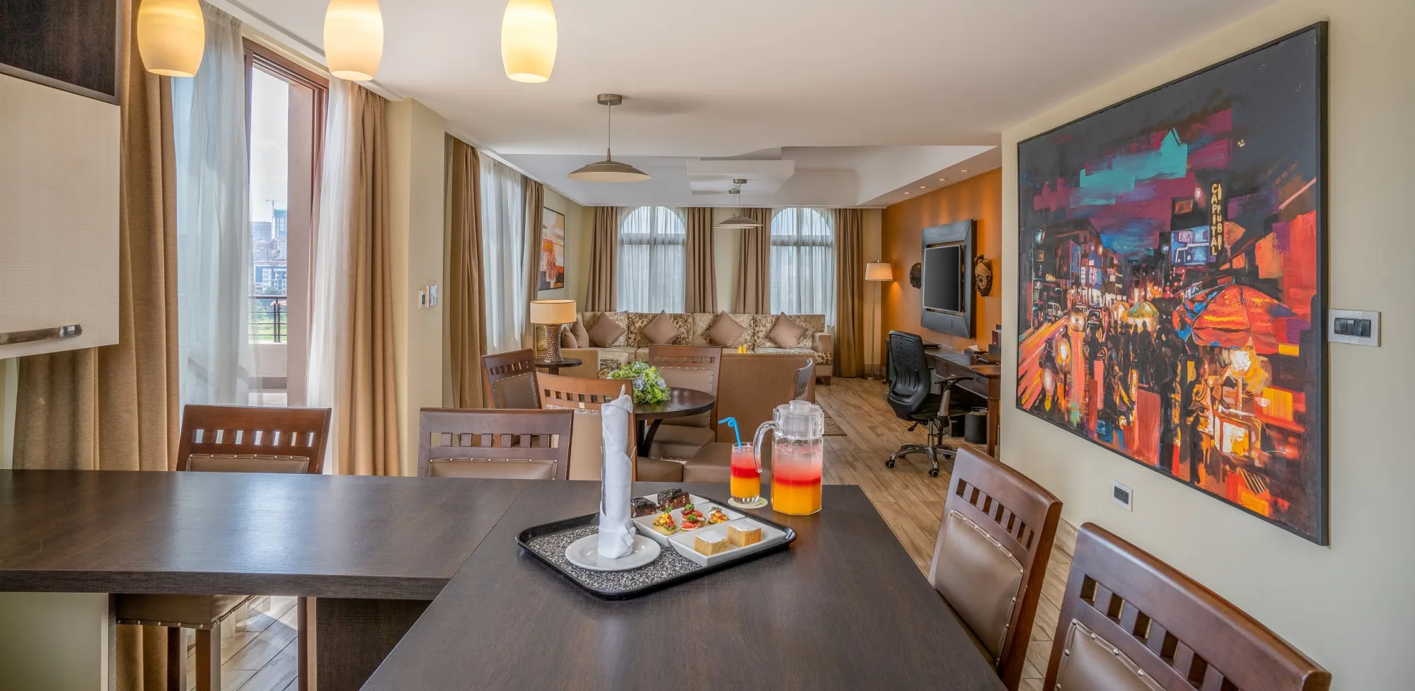 One Bedroom Suite living area