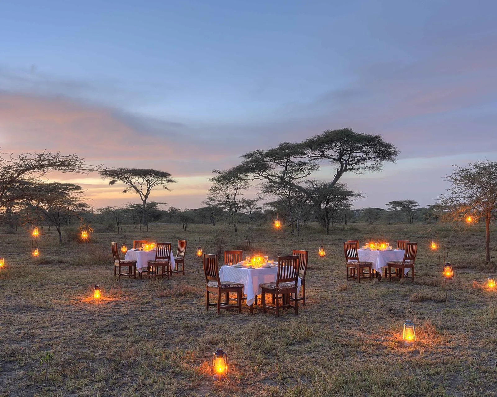 Private bush dining