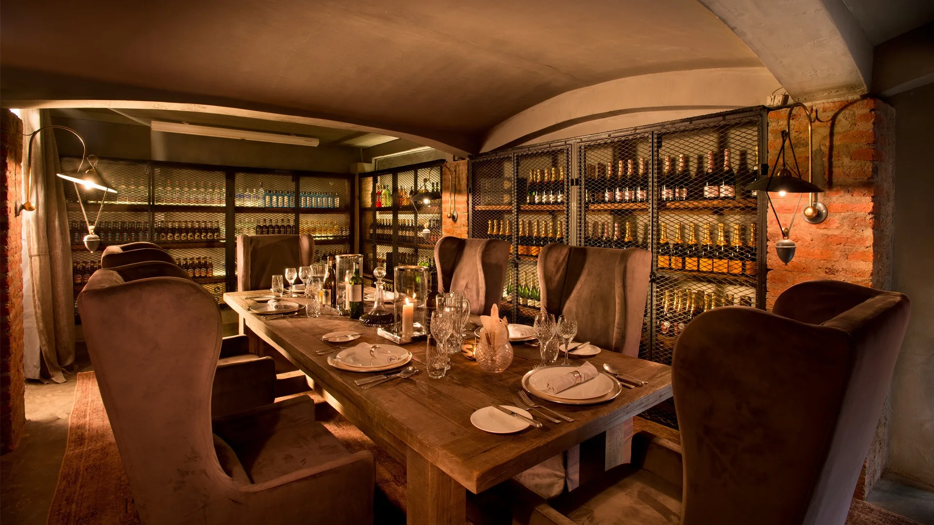 A curated wine cellar is one of the ultra-luxury touches that set Crater Lodge apart.