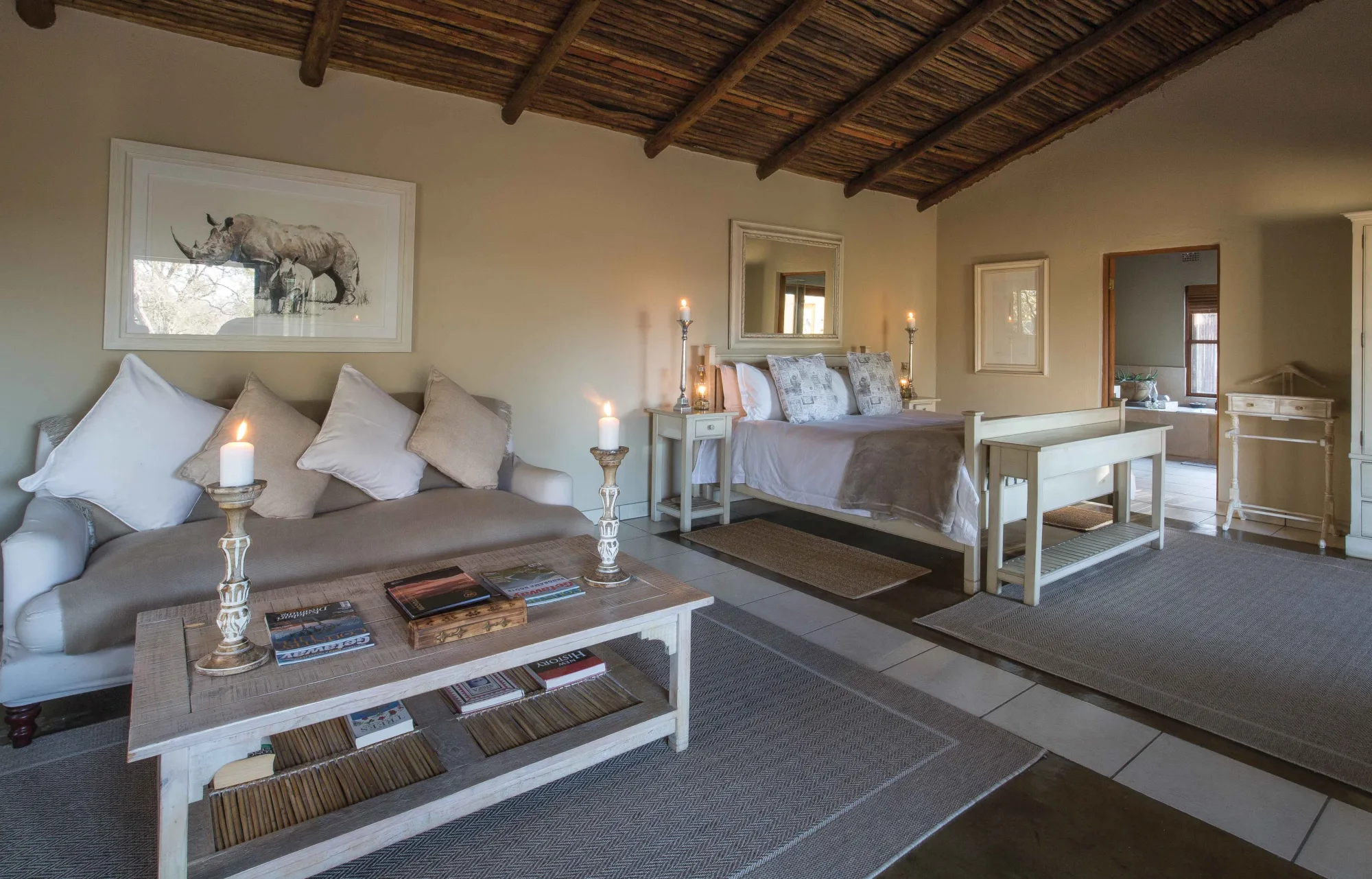 Candlelit safari suite