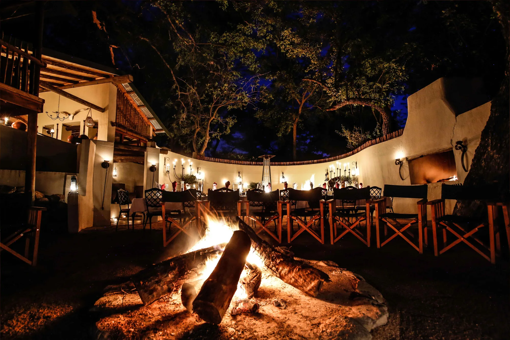 Campfire boma dinner