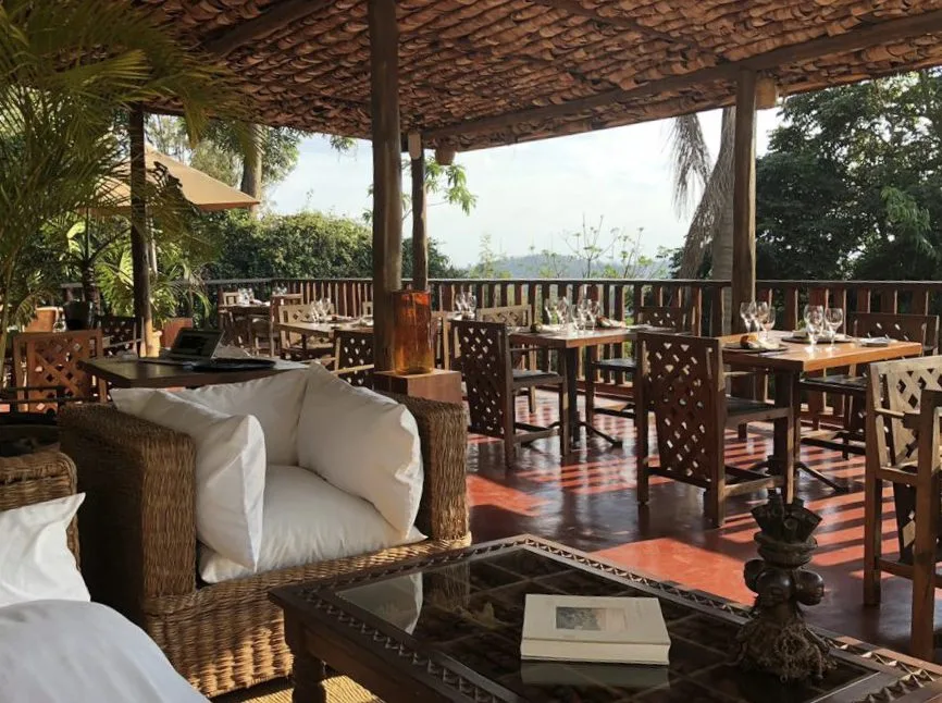 Open-air dining terrace