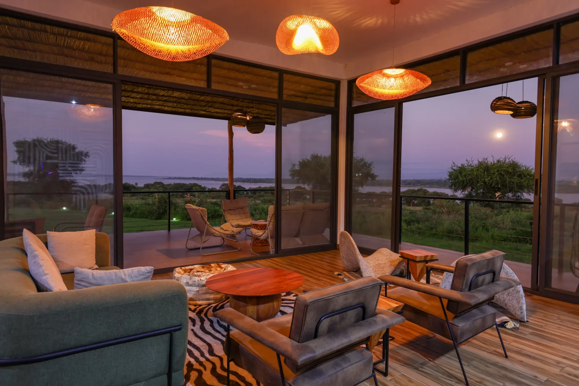 Lounge with river views