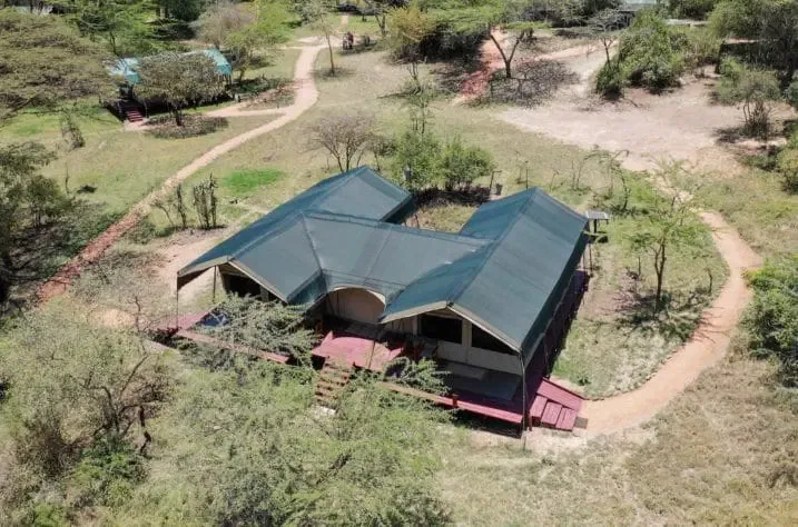 Guest tent exterior