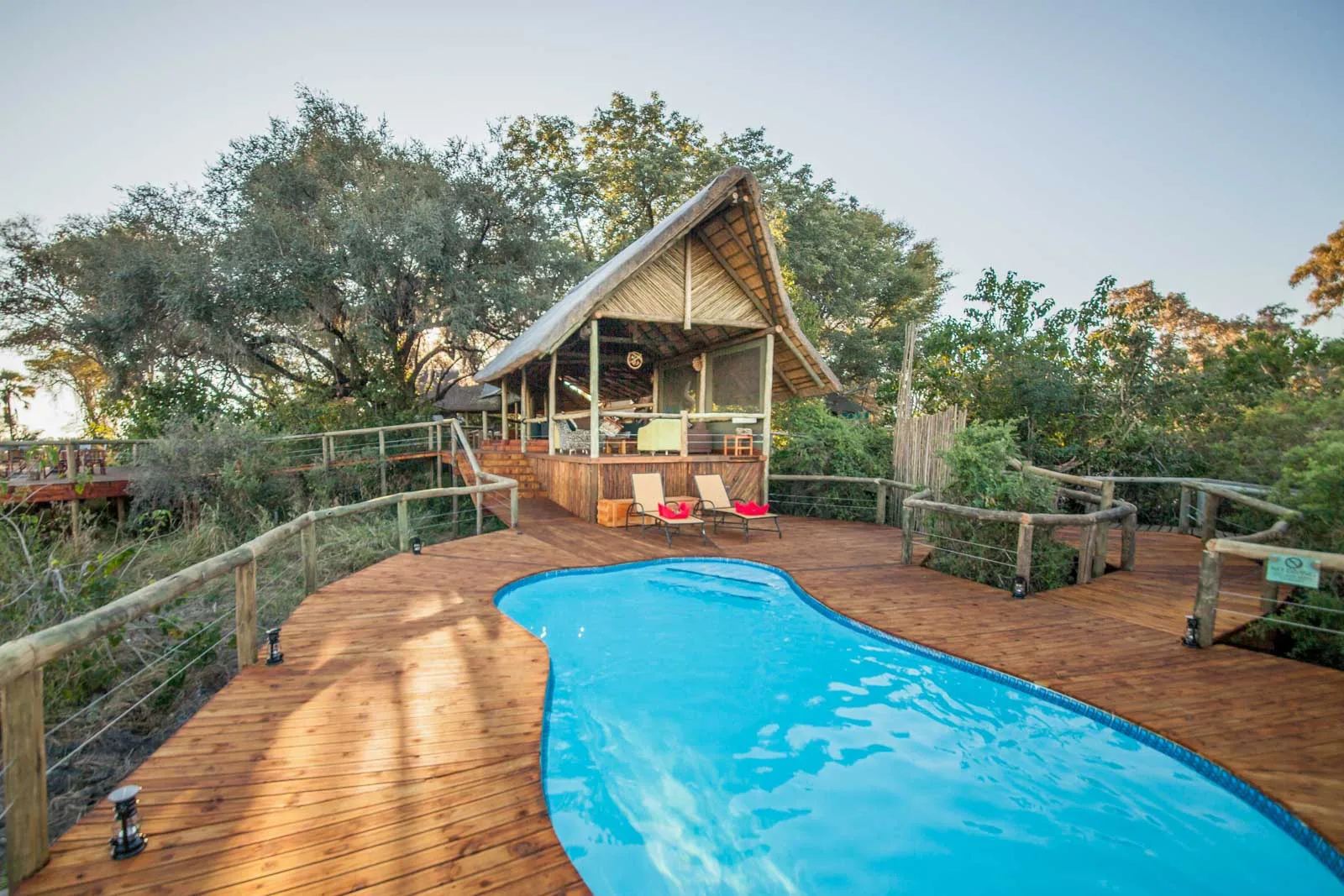 Swimming pool and camp deck