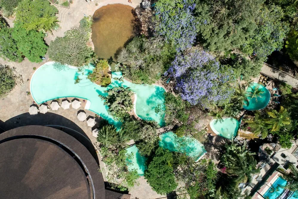 Tropical pools and gardens