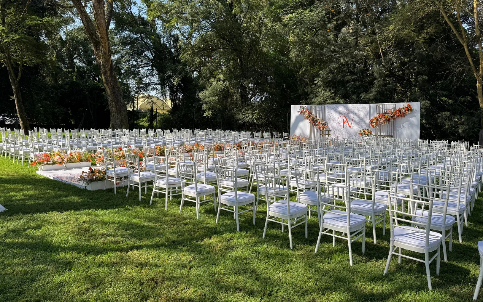 Outdoor wedding venue