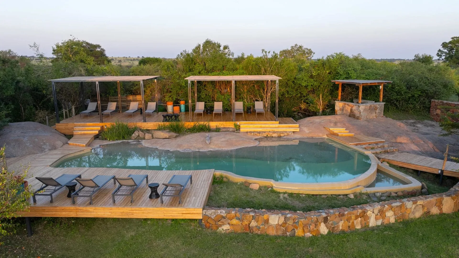 Pool and relaxation deck