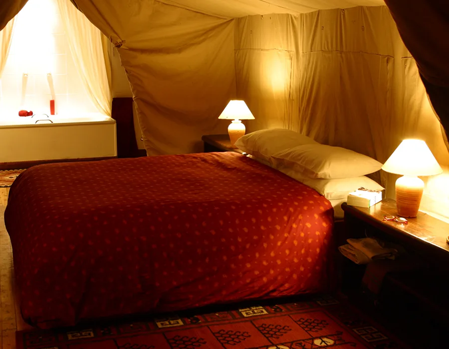 Guest tent bedroom
