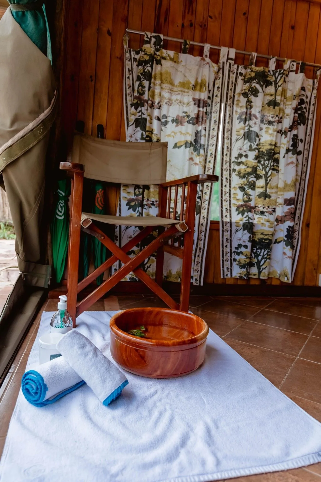 Spa treatment area