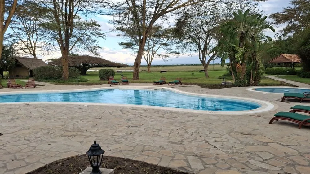 Heated swimming pool