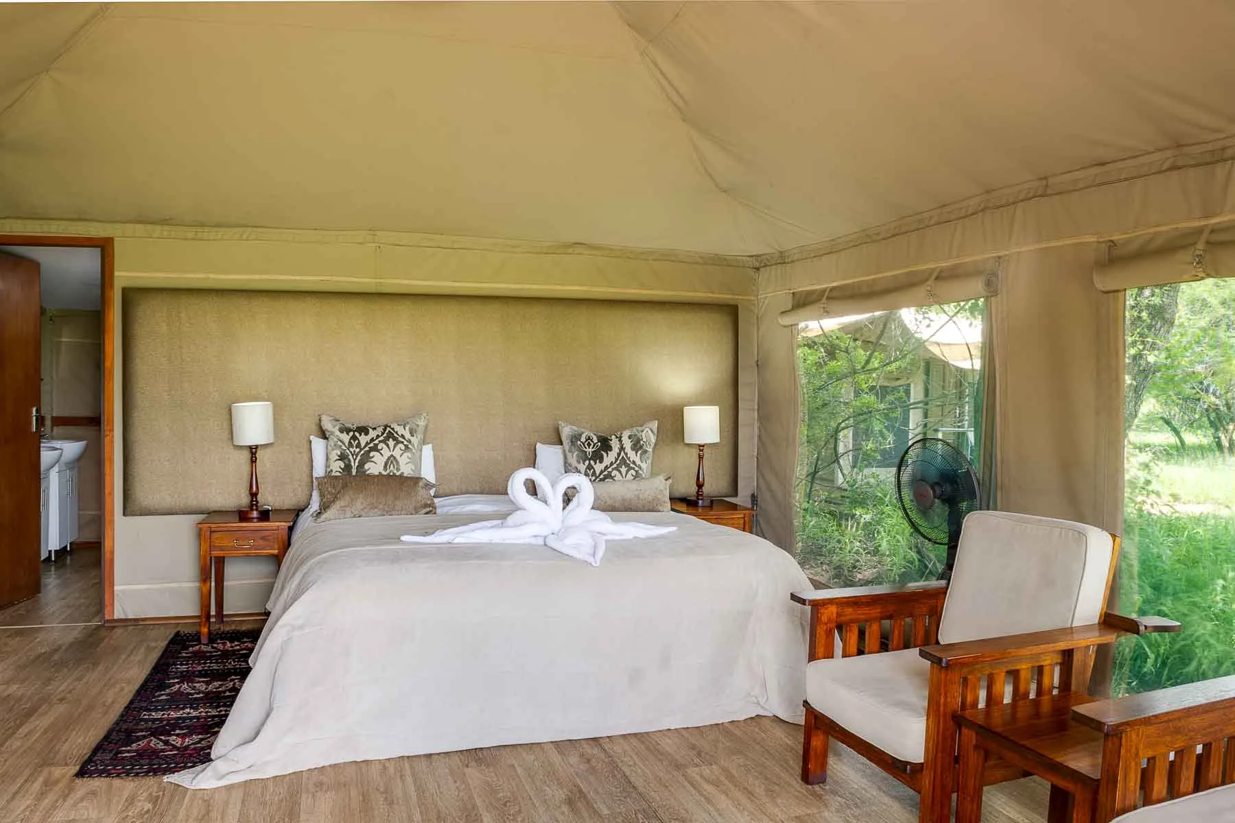 En-suite tented room