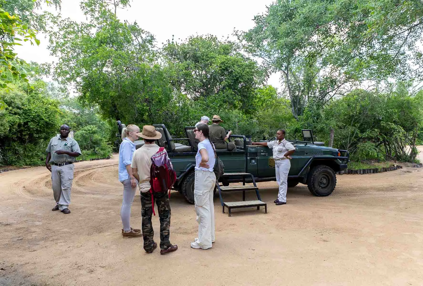 Guided safari departure